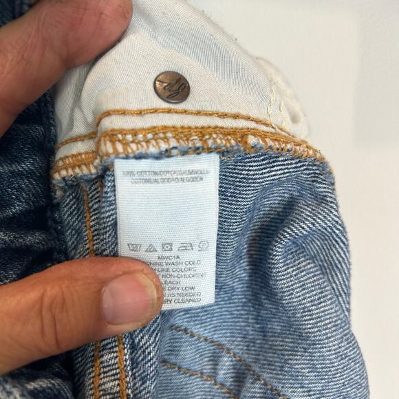 Free People Distressed Denim Skirt - Picture 4 of 4